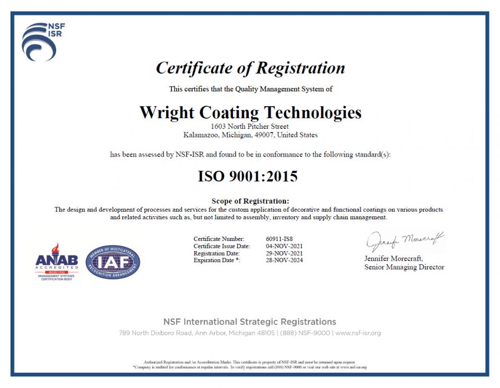 ISO 9001:2015 Certification ISO 9001:2015 Certification